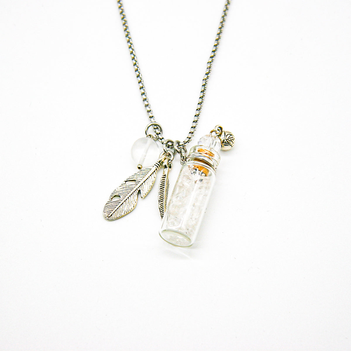 Clear Quartz Diffusing Necklace | Energy & Healing | Diffusing on the go | Perfect Gift