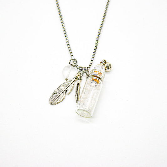 Clear Quartz Diffusing Necklace | Energy & Healing | Diffusing on the go | Perfect Gift