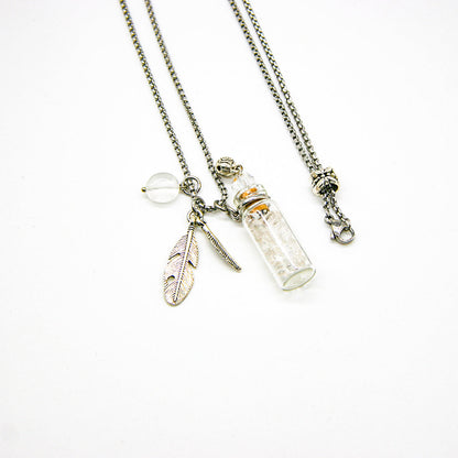 Clear Quartz Diffusing Necklace | Energy & Healing | Diffusing on the go | Perfect Gift